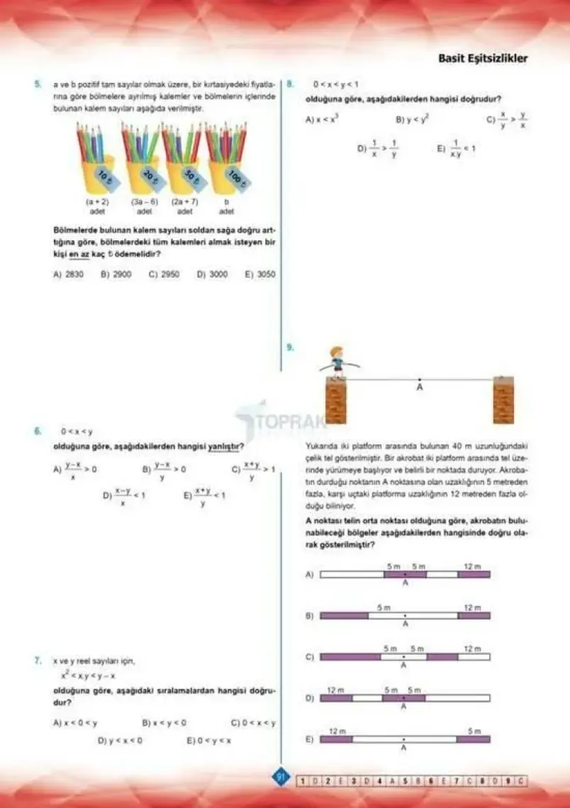 Toprak Yayıncılık TYT Matematik Soru Bankası Selçuk Kütük