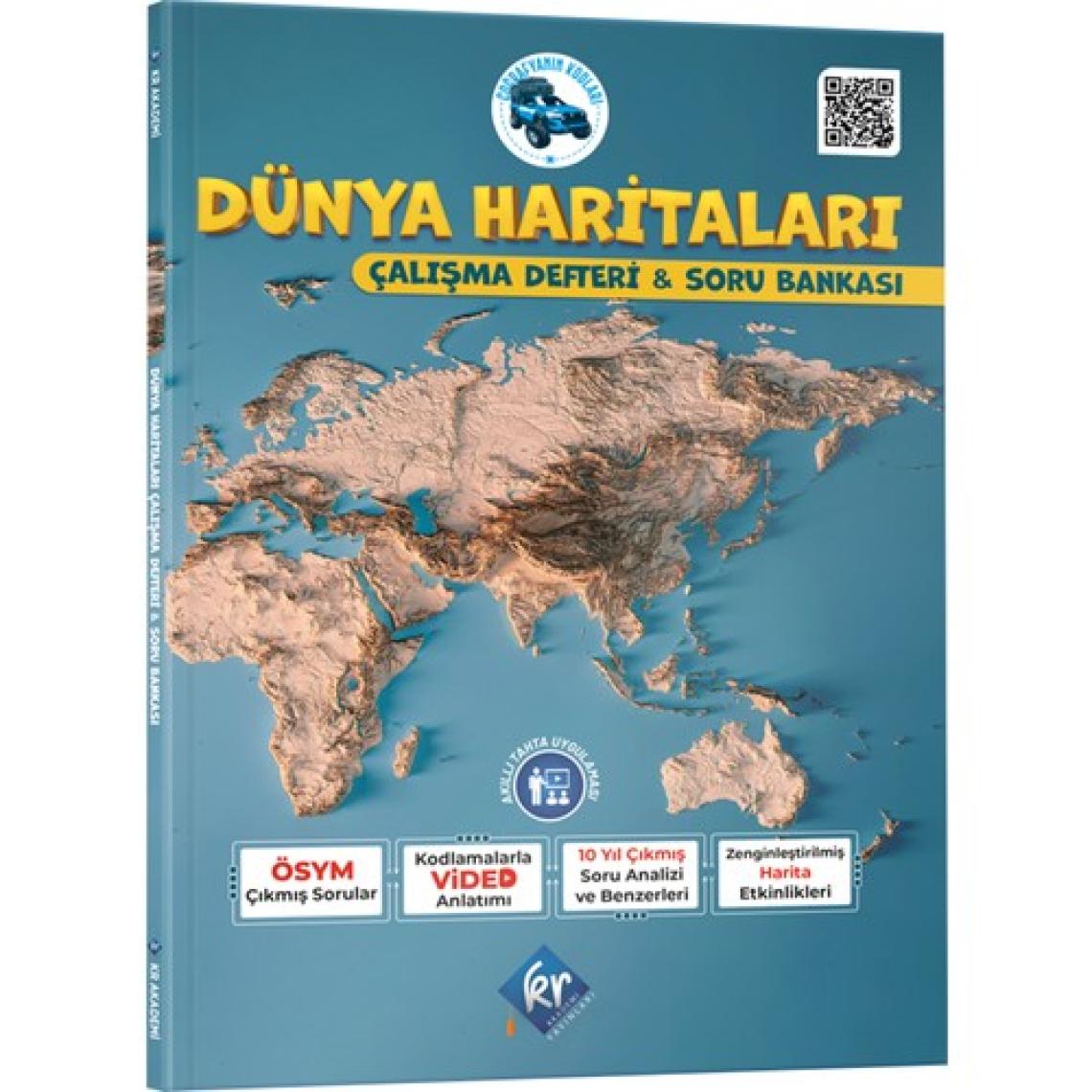 Kr Akademi Yayınları 2026 TYT AYT Coğrafyanın Kodları Dünya Haritaları Çalışma Defteri Ve Soru Bankası