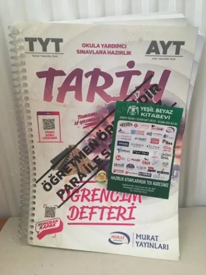 Murat Yayınları TYT - AYT Tarih Öğrencim Defteri