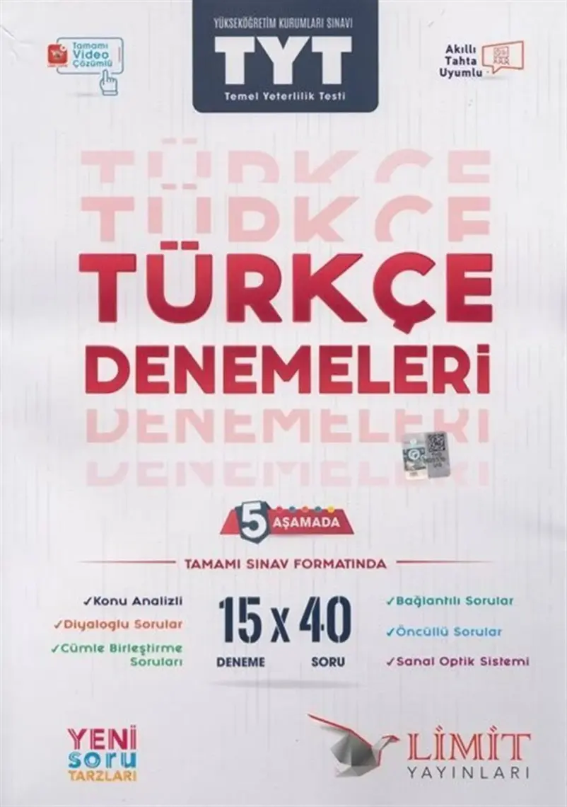 Limit Yayınları TYT Türkçe Denemeleri