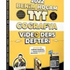 Benim Hocam Yayınları  TYT 2022 Coğrafya Tamamı Video Çözümlü Soru Bankası