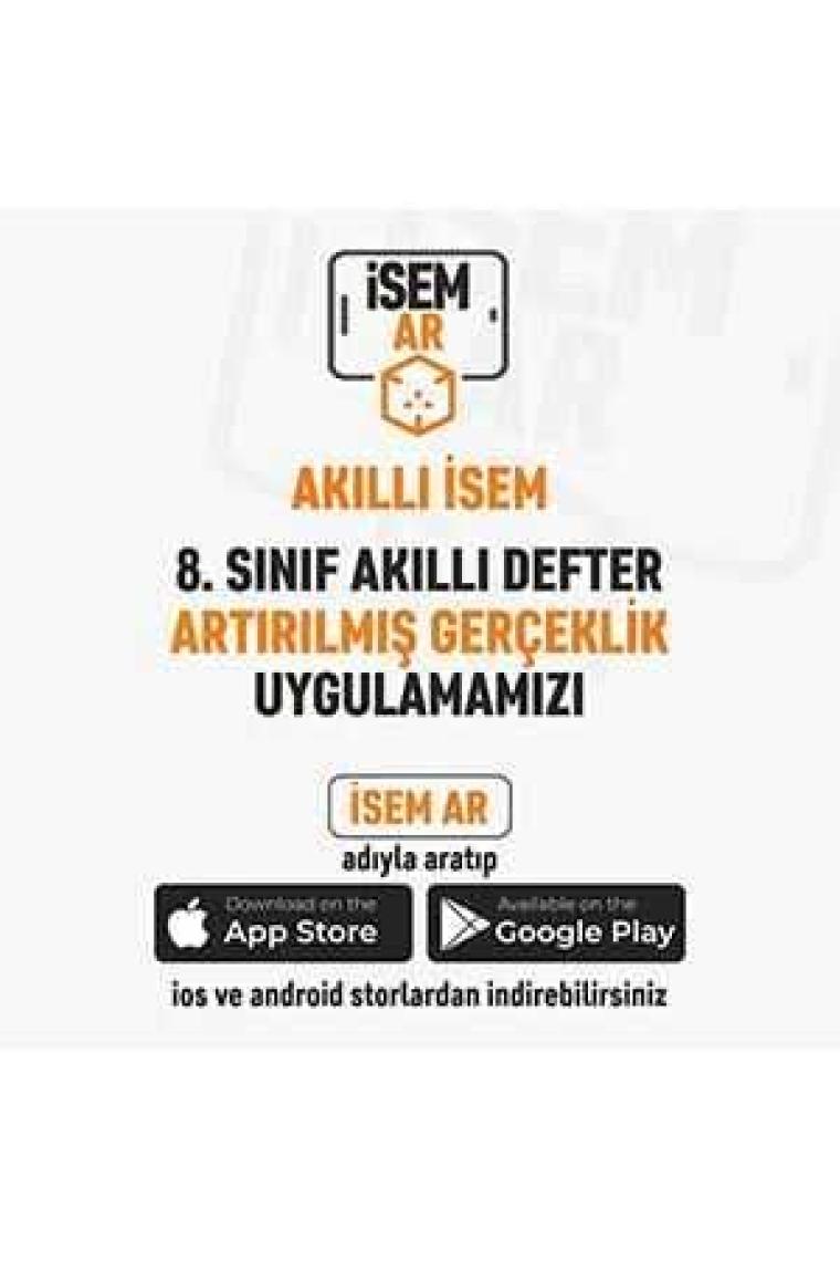 İSEM Yayıncılık 8. Sınıf Akıllı Fen Bilimleri Defteri