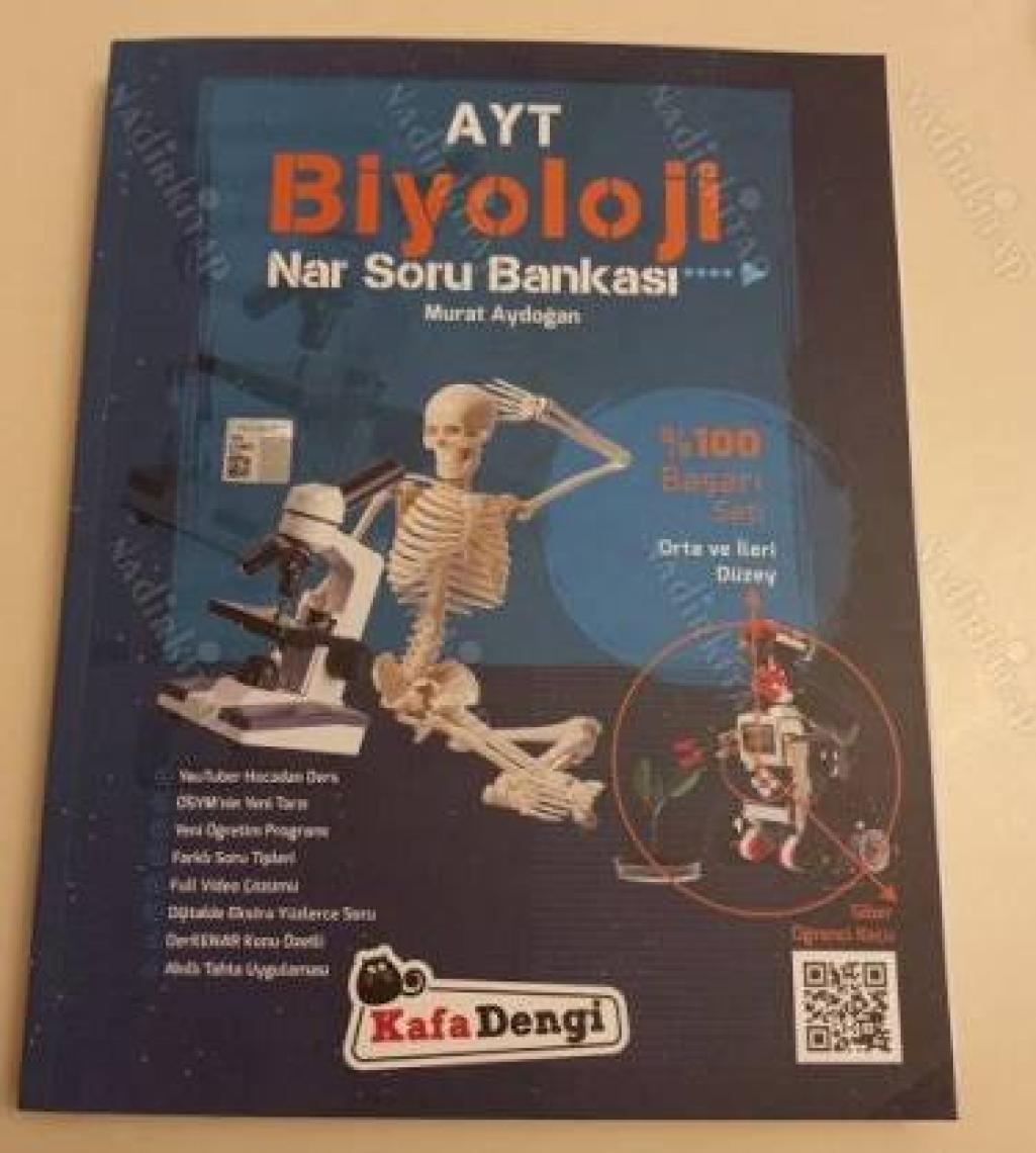 Kafa Dengi Yayınları AYT Biyoloji Soru Bankası Yeni Orta ve İleri Düzey