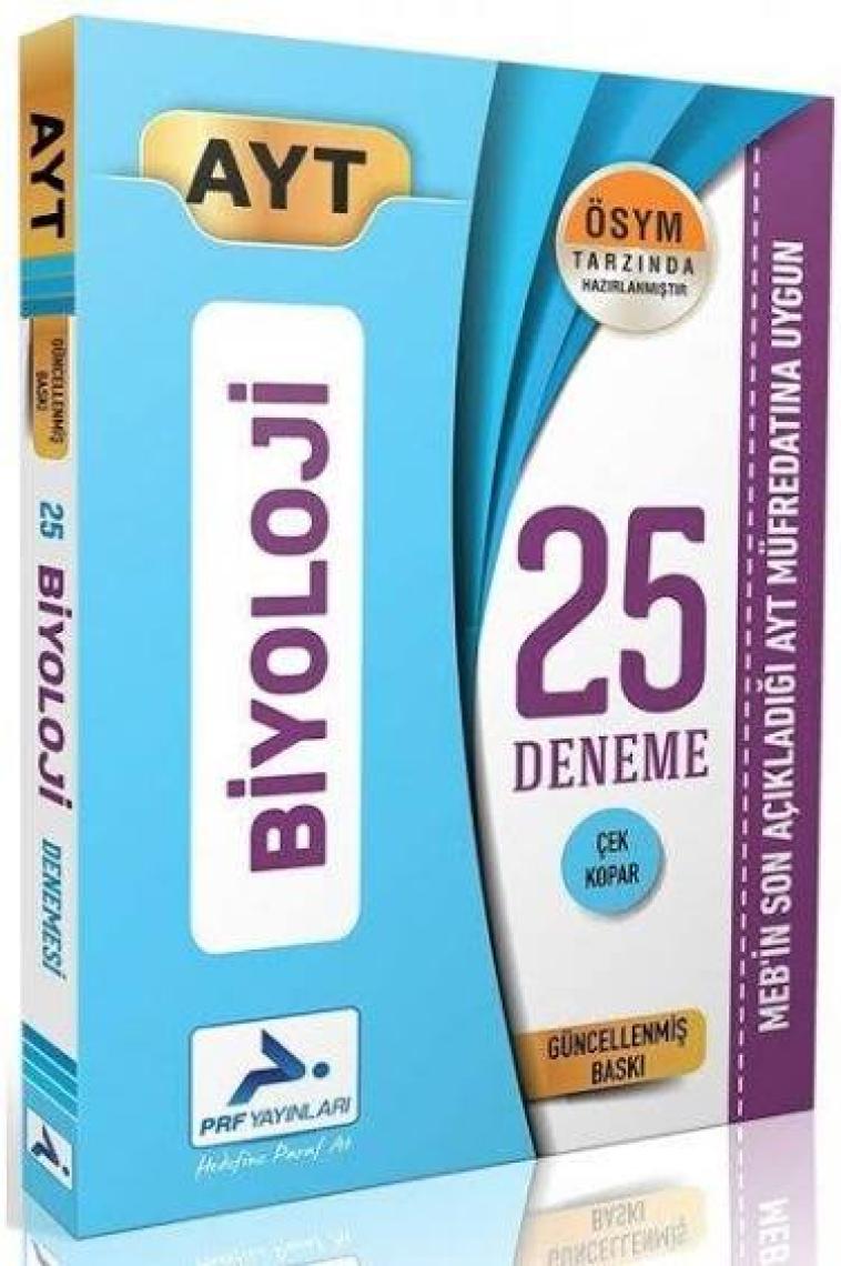 Paraf Yayınları AYT Biyoloji Video Çözümlü 30 Deneme