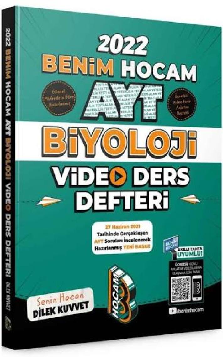 Benim Hocam Yayınları AYT 2022 Biyoloji Video Ders Defteri (Konu Anlatım)