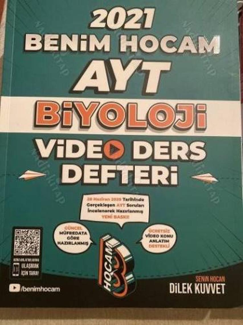 Benim Hocam Yayınları AYT 2022 Biyoloji Video Ders Defteri (Konu Anlatım)