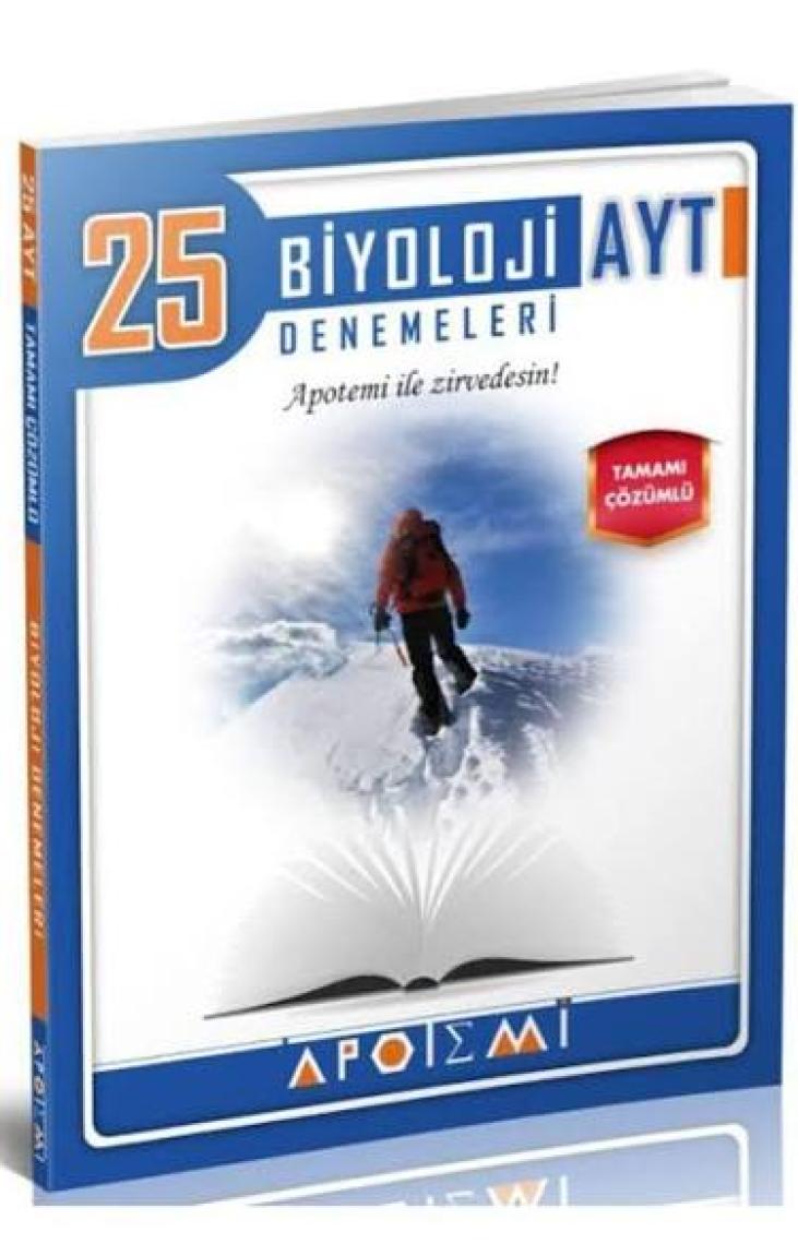 Apotemi Yayınları  AYT Biyoloji 25 'Li Denemeleri