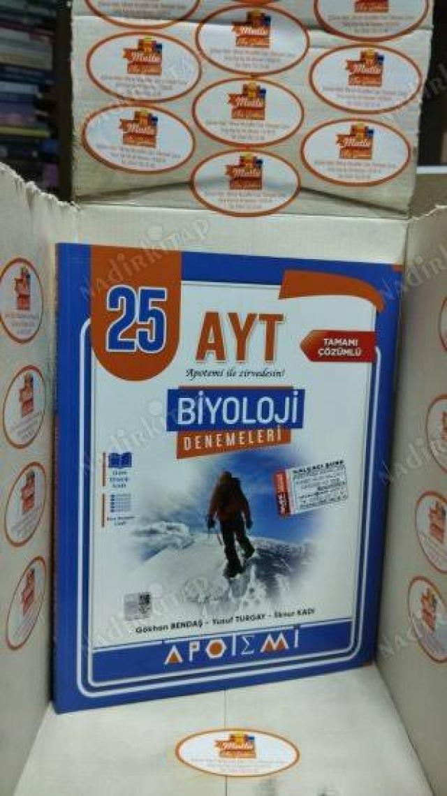 Apotemi Yayınları  AYT Biyoloji 25 'Li Denemeleri