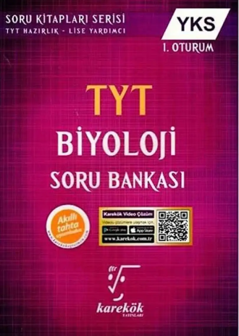 Karekök Yayıncılık TYT Biyoloji Soru Bankası - Bekir Kantepe - Murat Aydoğan