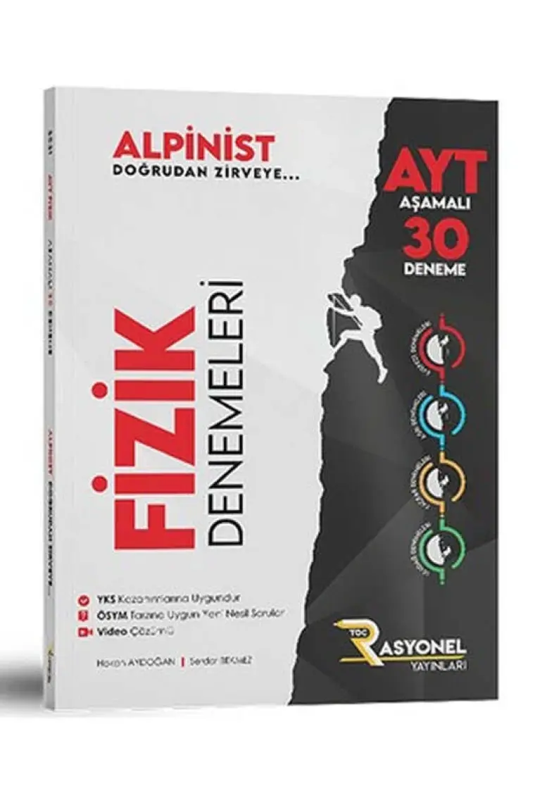 Rasyonel Yayınları AYT Fizik 30' lu Deneme Seti (Alpinist Serisi) (Yazarlarından Video Çözümlü)