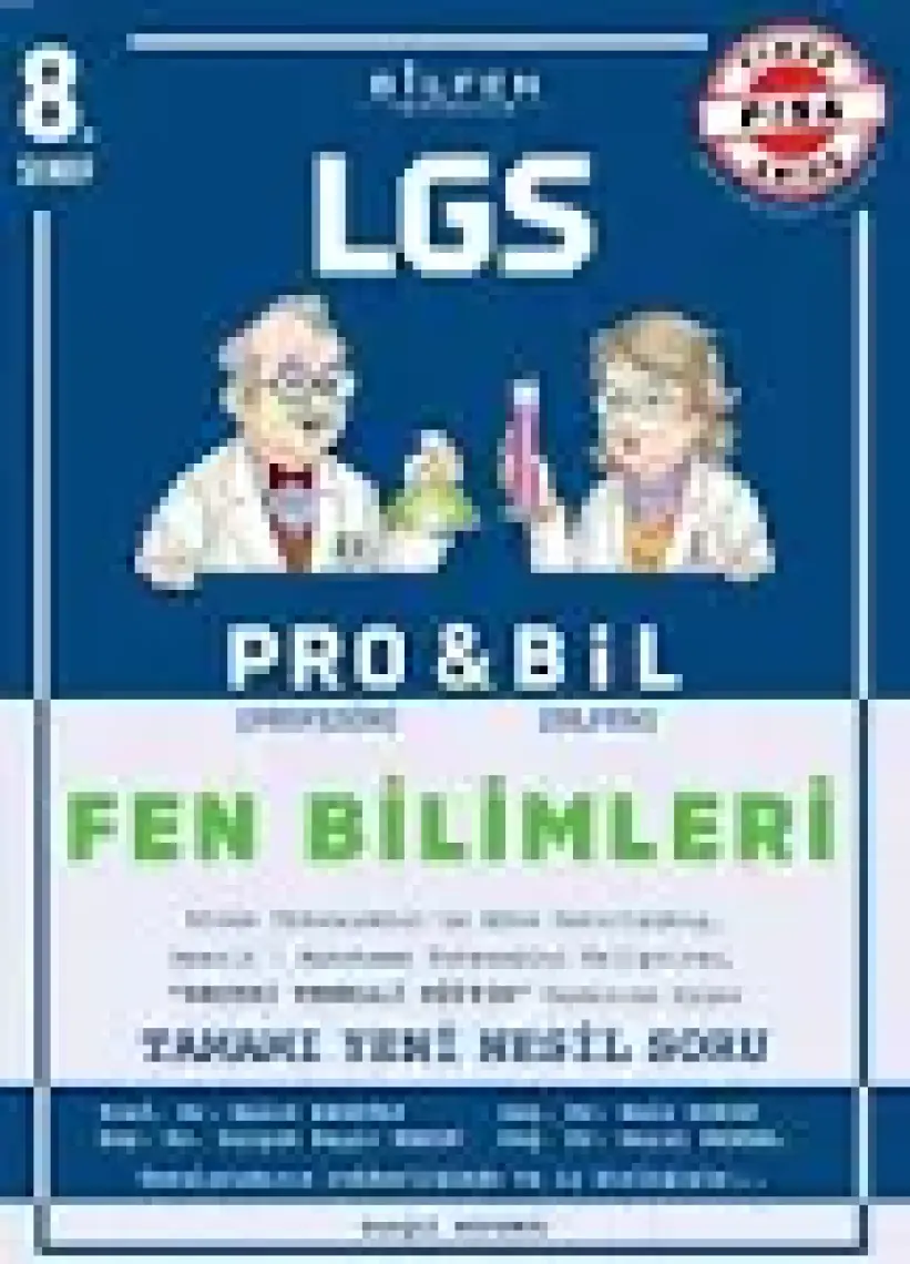 Bilfen Yayınları 8.Sınıf Fen 8 Pro&Bıl Soru Bankası