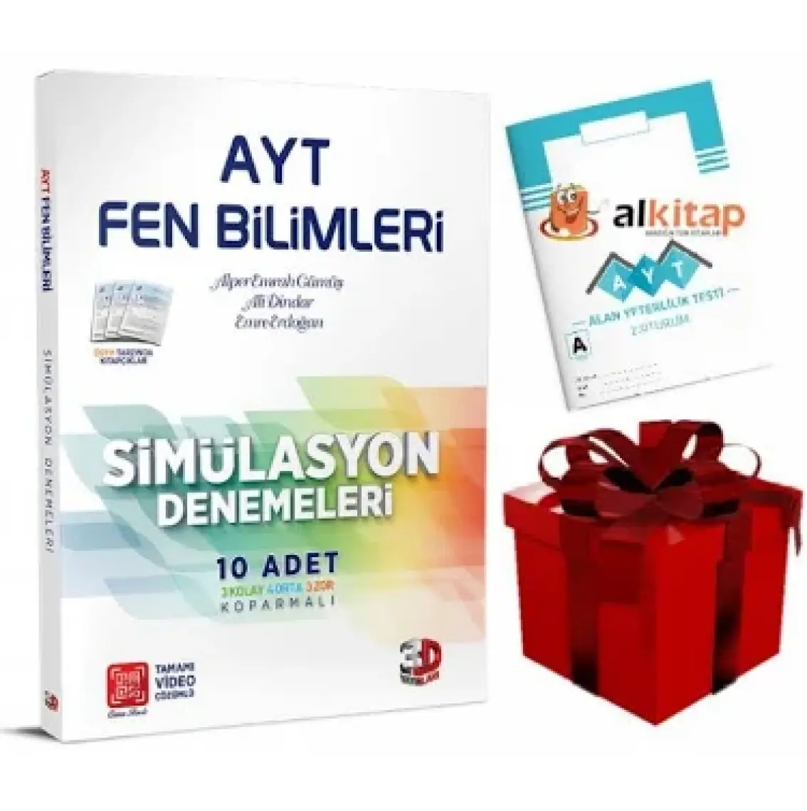 3D Yayınları AYT Fen Bilimleri 10'lu Simülasyon Denemeleri Tamamı Video Çözümlü