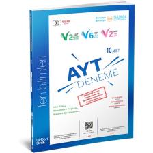 ÜçDörtBeş Yayınları  AYT Fen Bilimleri 10'lu Deneme Özel Baskı