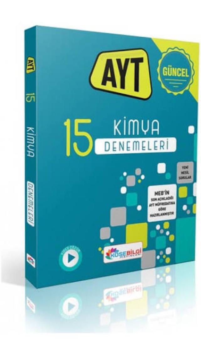 Köşebilgi Yayınları  15'Li AYT Kimya Denemeleri