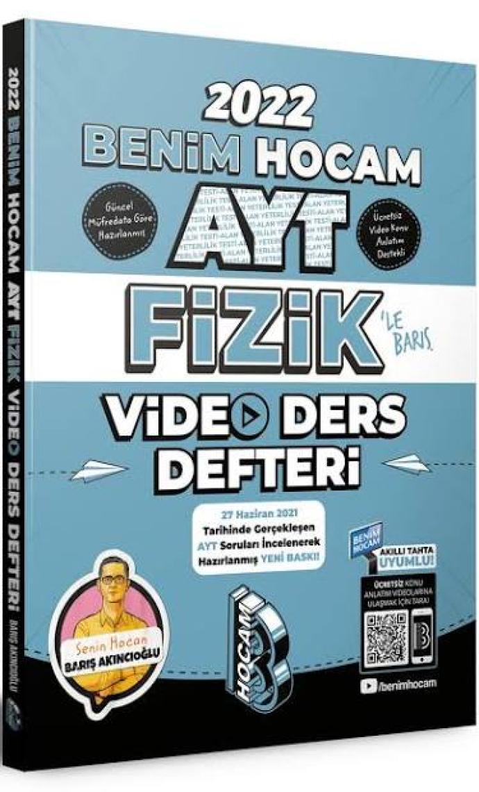 Benim Hocam Yayınları AYT 2022 Fizik Video Ders Defteri