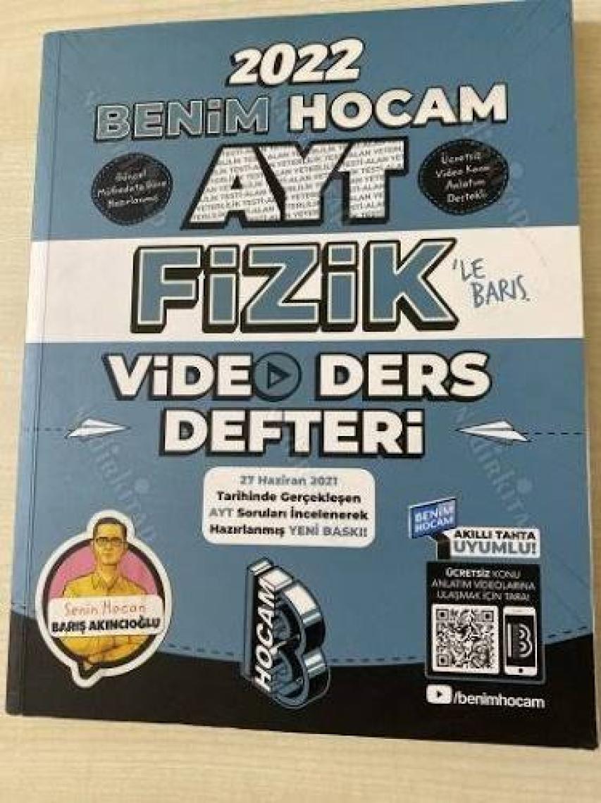 Benim Hocam Yayınları AYT 2022 Fizik Video Ders Defteri