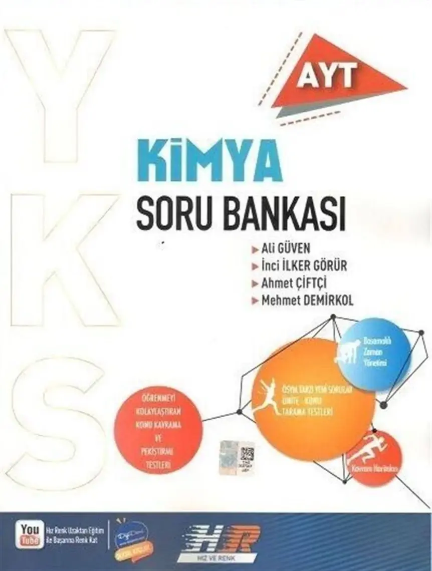 Hız ve Renk Yayınları AYT Kimya Soru Bankası