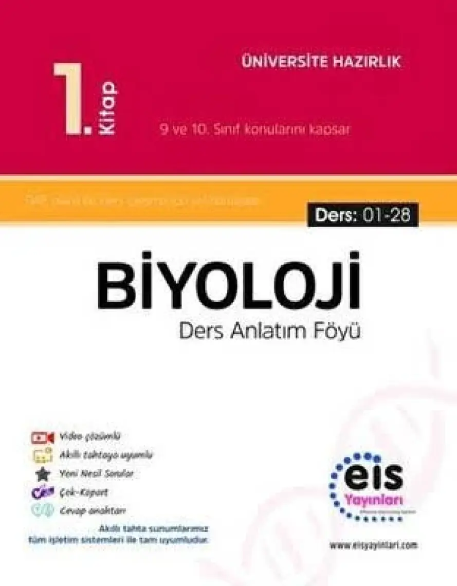 Eis Yayınları YKS Biyoloji 1. Kitap DAF
