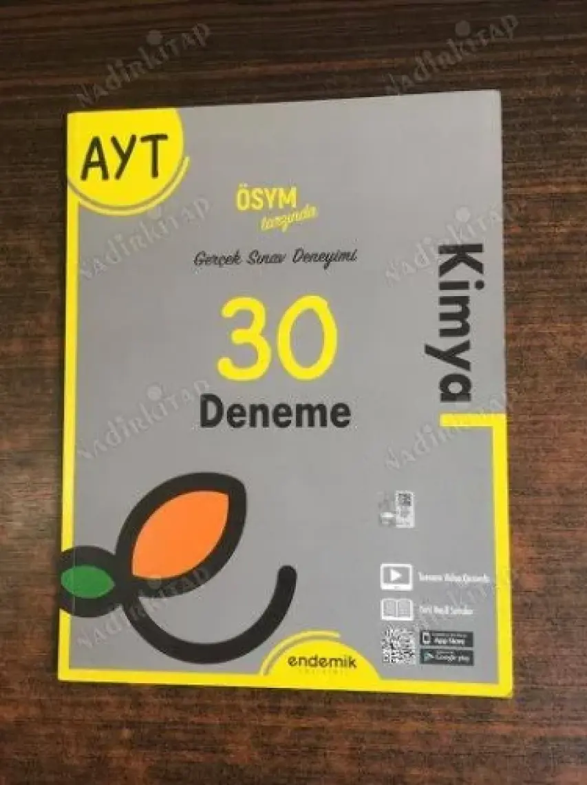 Endemik Yayınları 2022 Ayt Kimya 30 Deneme Sınavı
