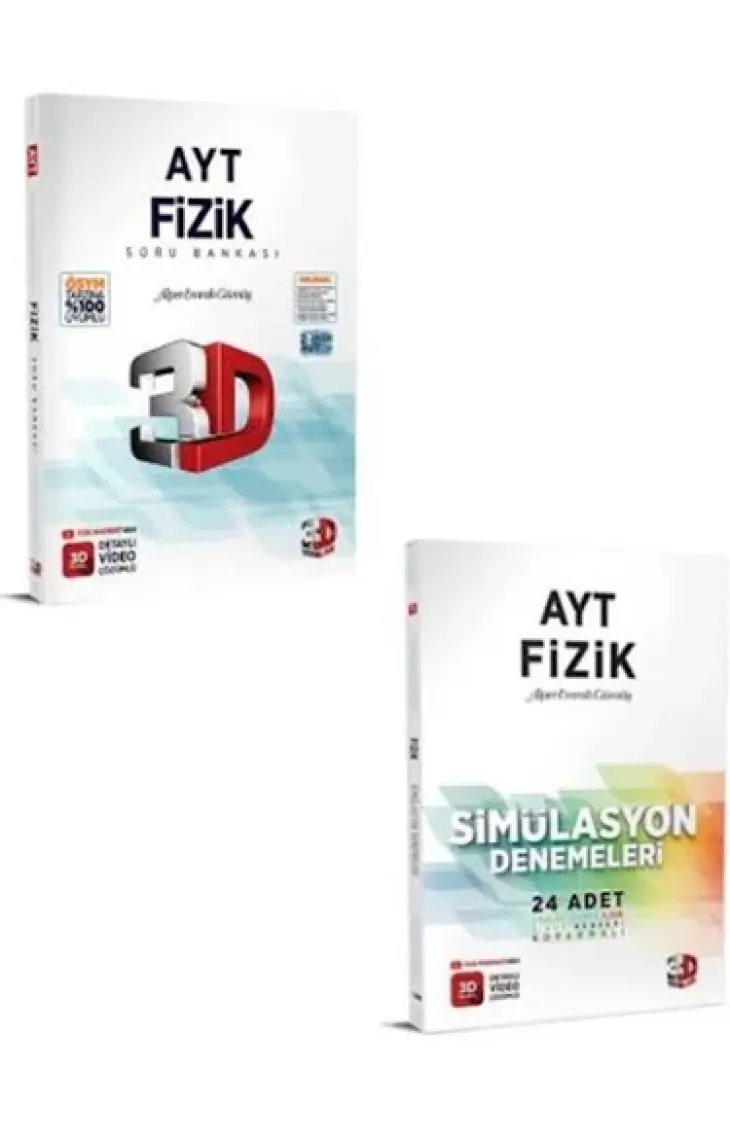 3D Yayınları AYT Fizik Tamamı Video Çözümlü Soru Bankası (23)