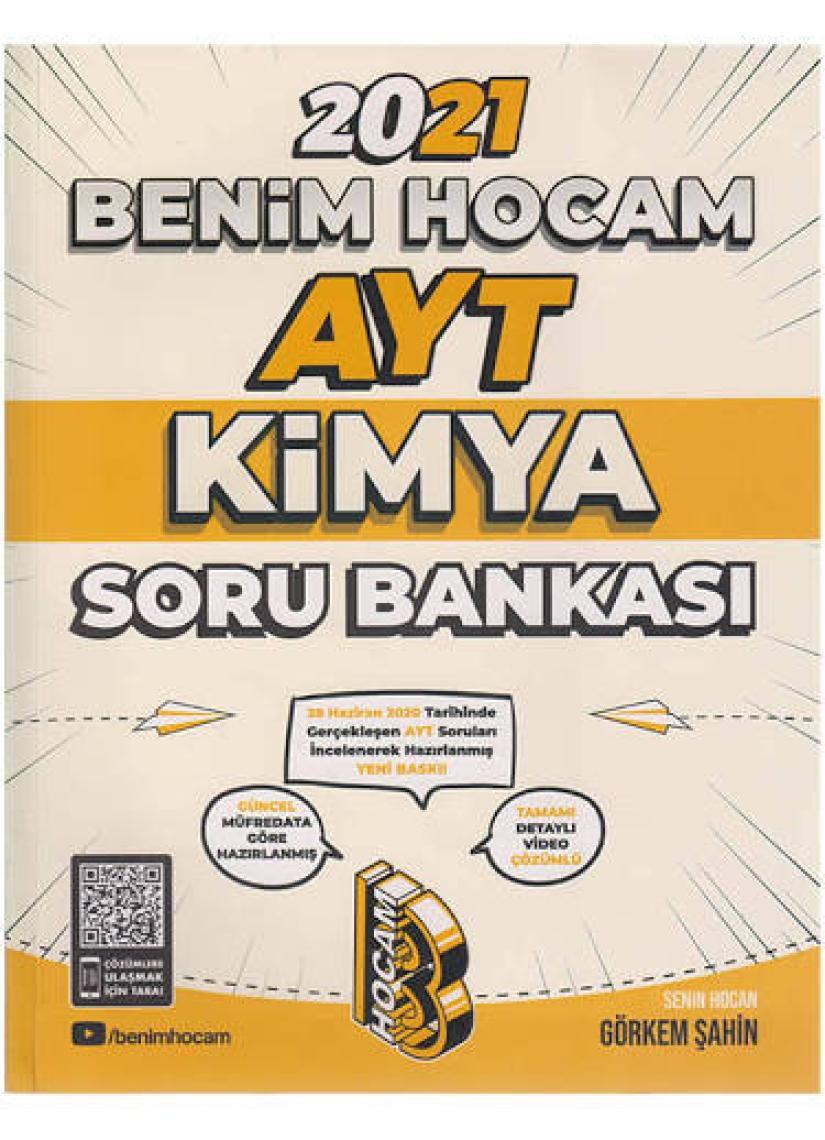 Benim Hocam Yayınları  AYT 2022 Kimya Soru Bankası