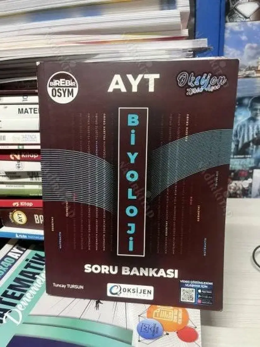 Dnz Oksijen Yayınları AYT Biyoloji Soru Bankası 0822