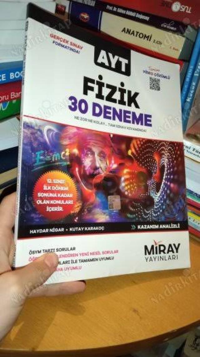 Miray Yayınları 2023 YKS AYT Fizik 30 Deneme Video Çözümlü