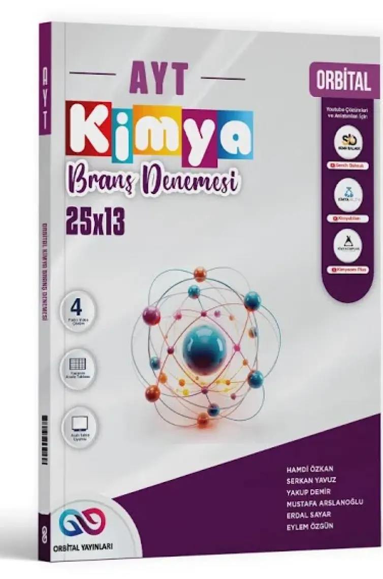 Orbital Yayınları AYT Kimya 25 x 13 Branş Denemeleri