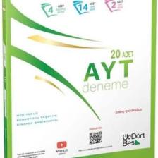 ÜçDörtBeş Yayınları AYT Biyoloji 20’li Deneme