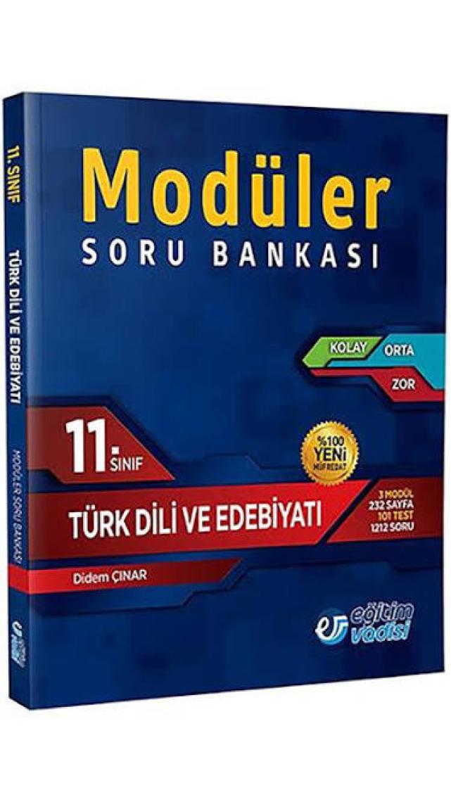 Eğitim Vadisi Yayınları 11.Sınıf Türk Dili Ve Edebiyatı Modüler Soru Bankası