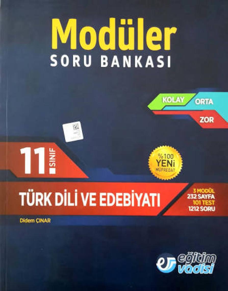Eğitim Vadisi Yayınları 11.Sınıf Türk Dili Ve Edebiyatı Modüler Soru Bankası