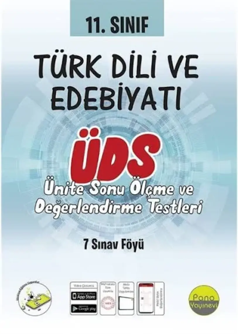 Pano 11. Sınıf Türk Dili ve Edebiyatı Ünite Değerlendirme Sınavı (7 Sınav)