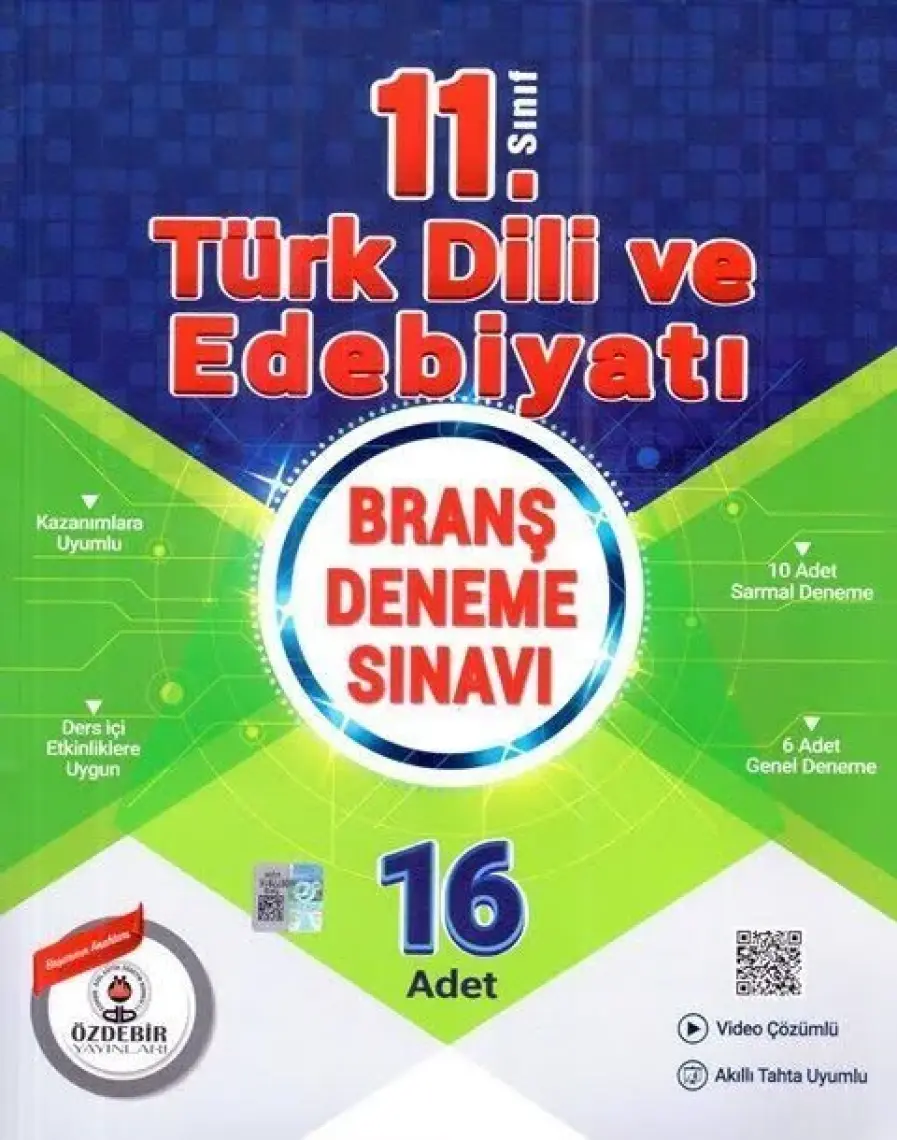 Özdebir Yayınları 11. Sınıf Türk Dili Ve Edebiyatı Branş Deneme Sınavı