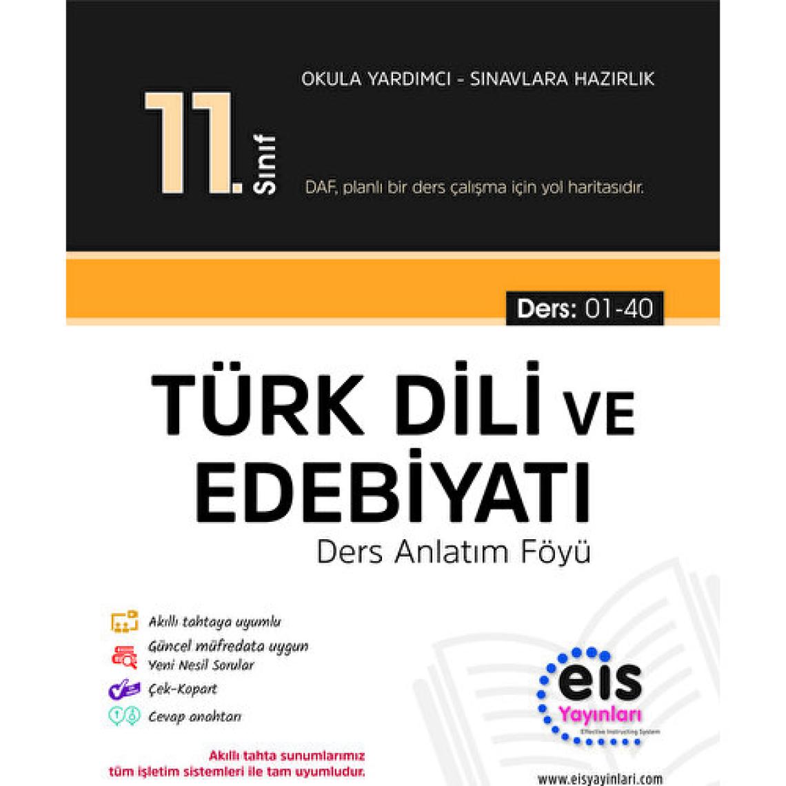 Eis Yayınları 11. Sınıf Türk Dili ve Edebiyatı 2020