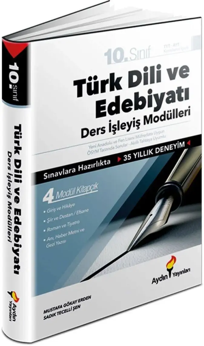 Aydın Yayınları 10. Sınıf Türk Dili ve Edebiyat Soru Bankası