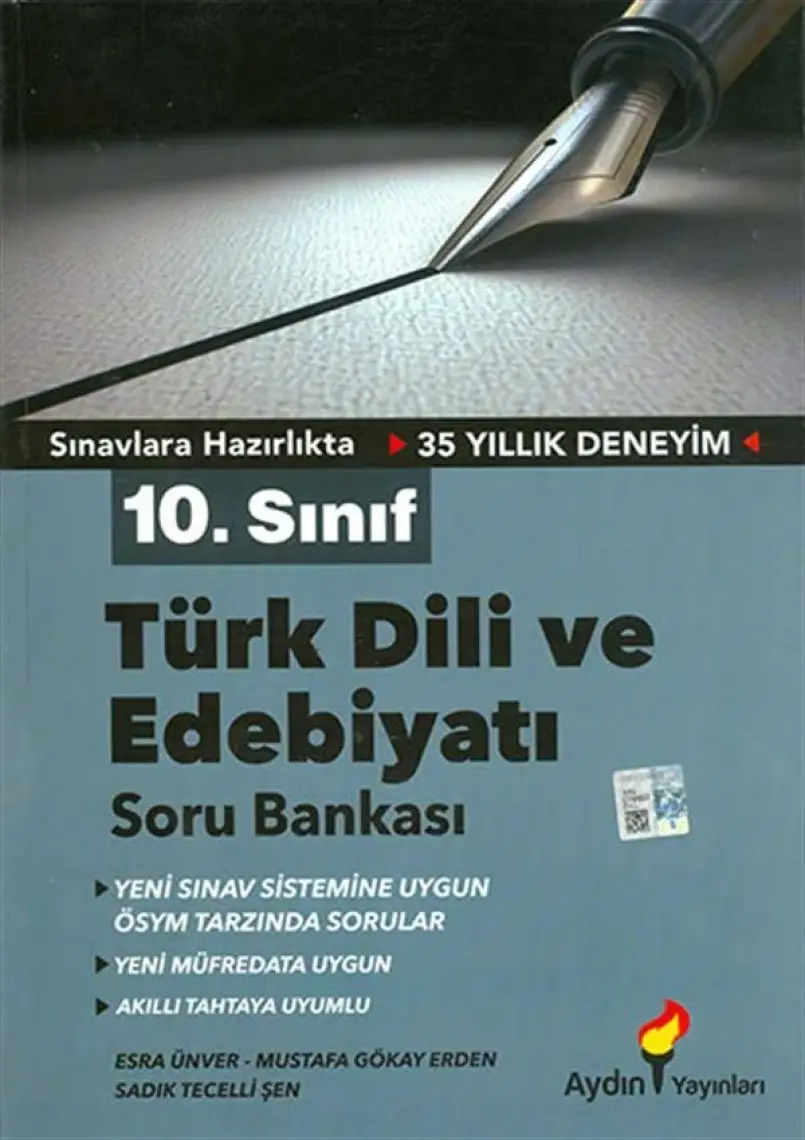 Aydın Yayınları 10. Sınıf Türk Dili ve Edebiyat Soru Bankası