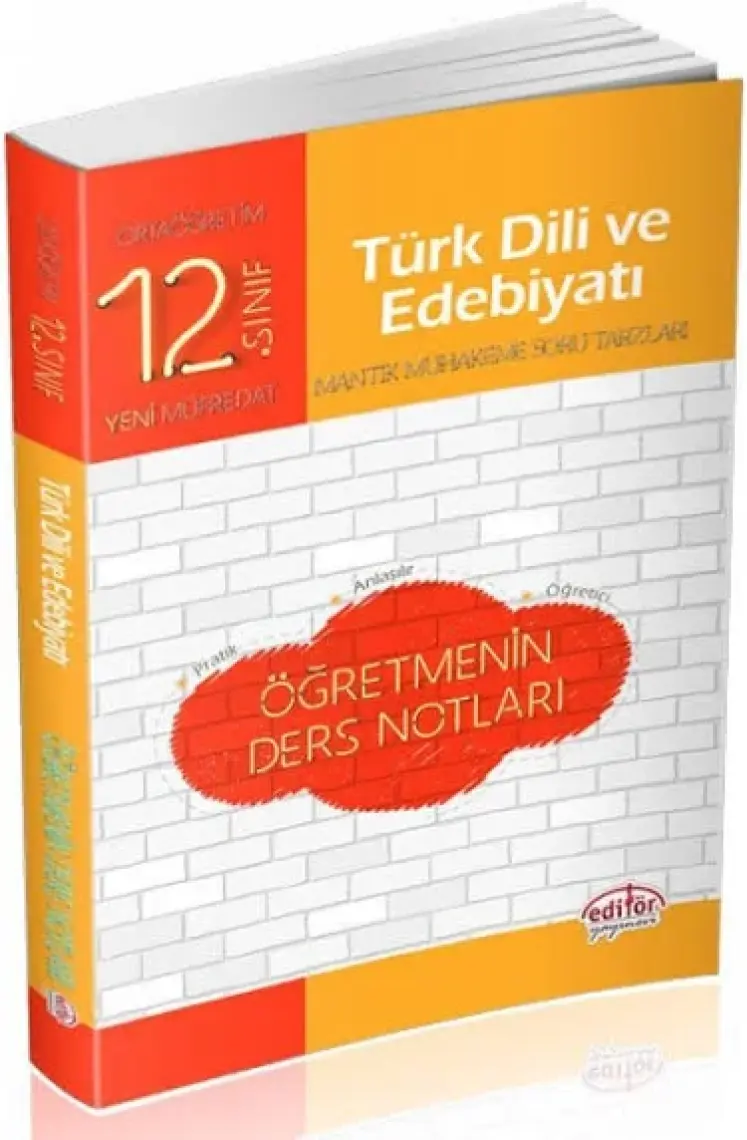 Editör Yayınları 12. Sınıf Türk Dili Ve Edebiyatı Öğretmenin Ders Notları