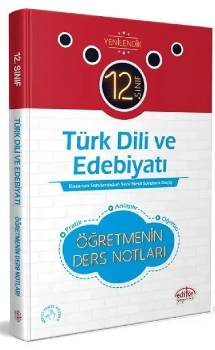 Editör Yayınları 12. Sınıf Türk Dili Ve Edebiyatı Öğretmenin Ders Notları
