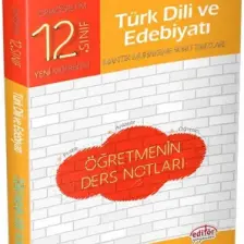 Editör Yayınları 12. Sınıf Türk Dili Ve Edebiyatı Öğretmenin Ders Notları