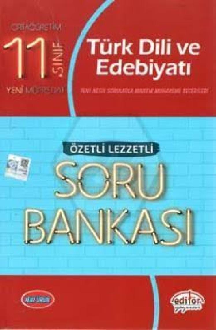 Editör Yayınları 11. Sınıf Türk Dili ve Edebiyatı Özetli Lezzetli Soru Bankası