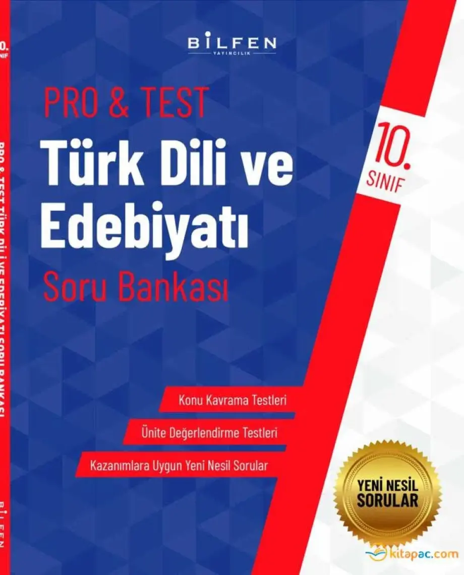 Bilfen Yayınları 10. Sınıf Pro&Test Türk Dili ve Edebiyatı Soru Bankası