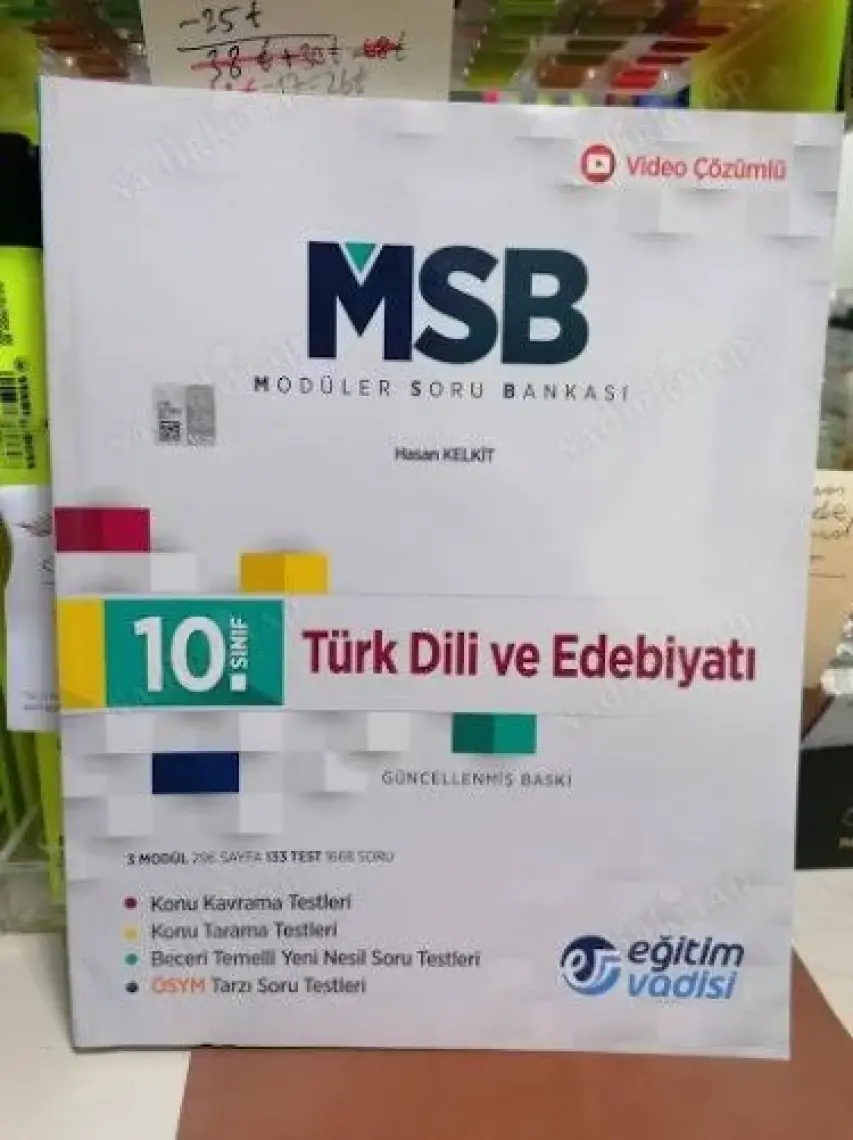 Eğitim Vadisi Yayınları 10.Sınıf Türk Dili Ve Edebiyatı Modüler Soru Bankası