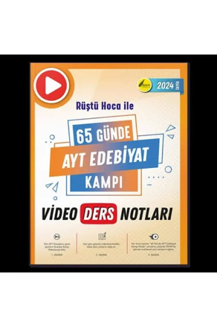 Rüştü Hoca Yayınları 65 Günde AYT Edebiyat Video Ders Notları