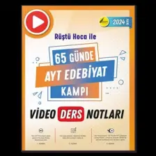 Rüştü Hoca Yayınları 65 Günde AYT Edebiyat Video Ders Notları