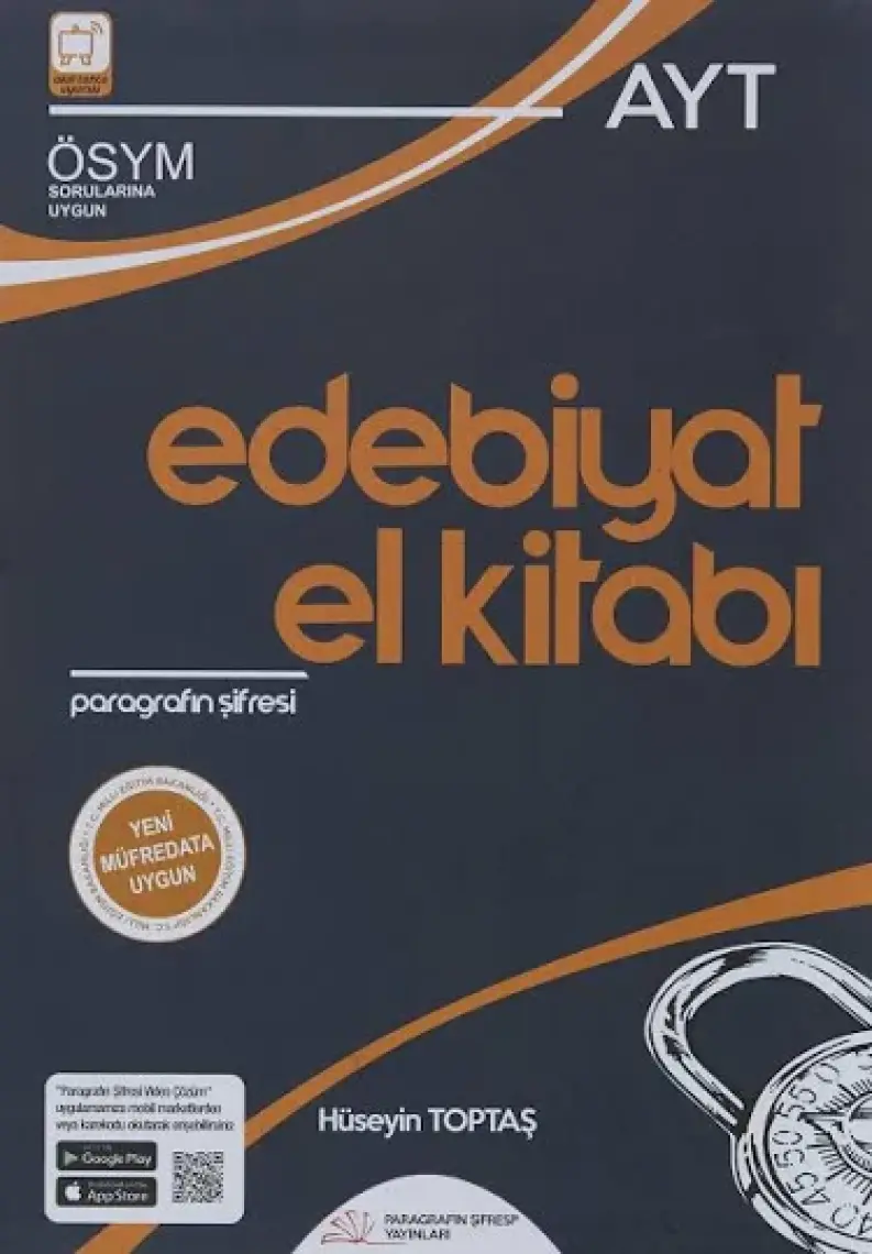Paragrafın Şifresi Yayınları AYT Edebiyat El Kitabı