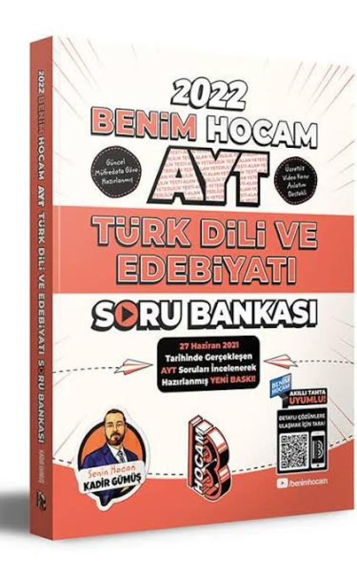 Benim Hocam Yayınları  AYT 2022 Türk Dili ve Edebiyatı Soru Bankası