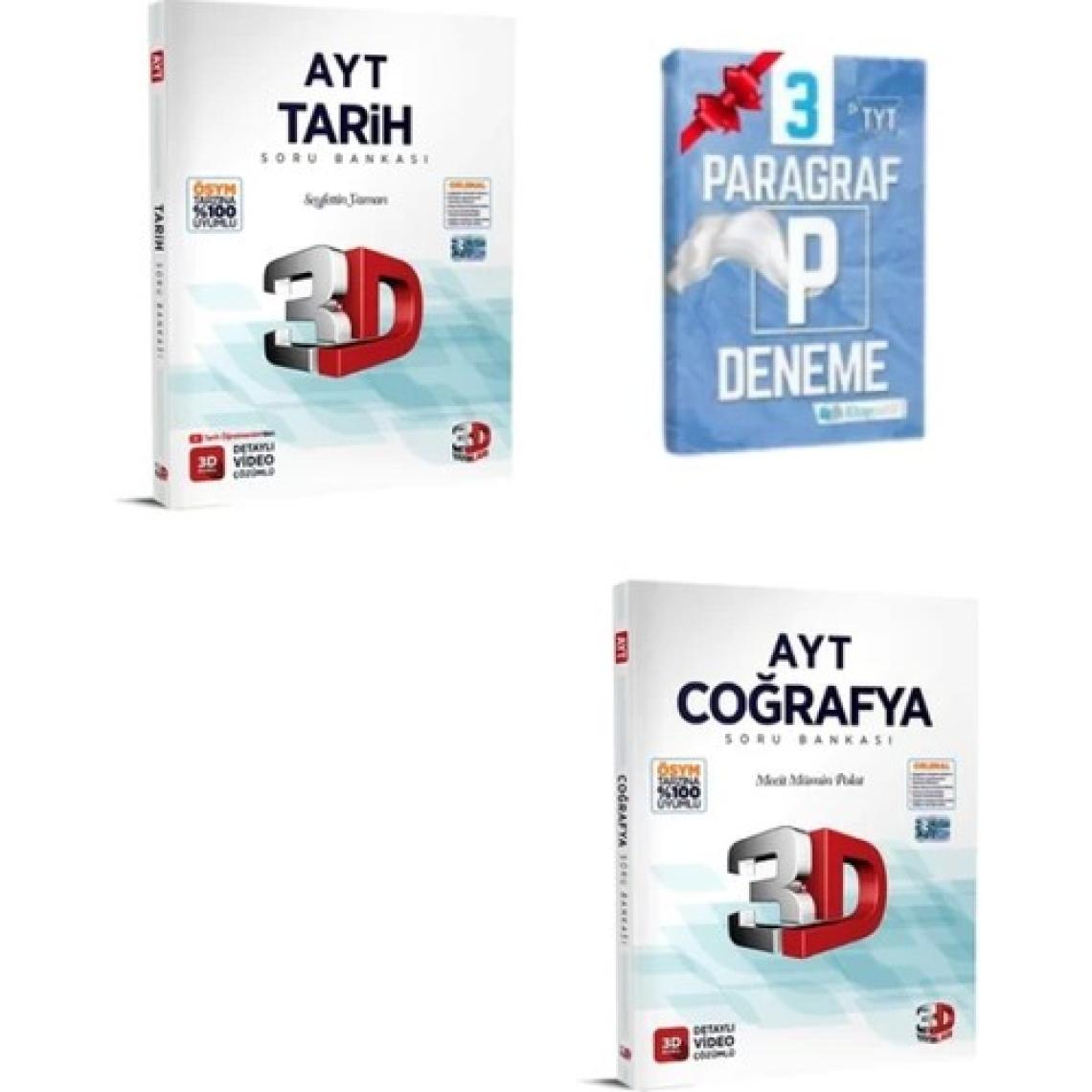 3D Yayınları AYT Tarih Coğrafya Soru Bankası Set