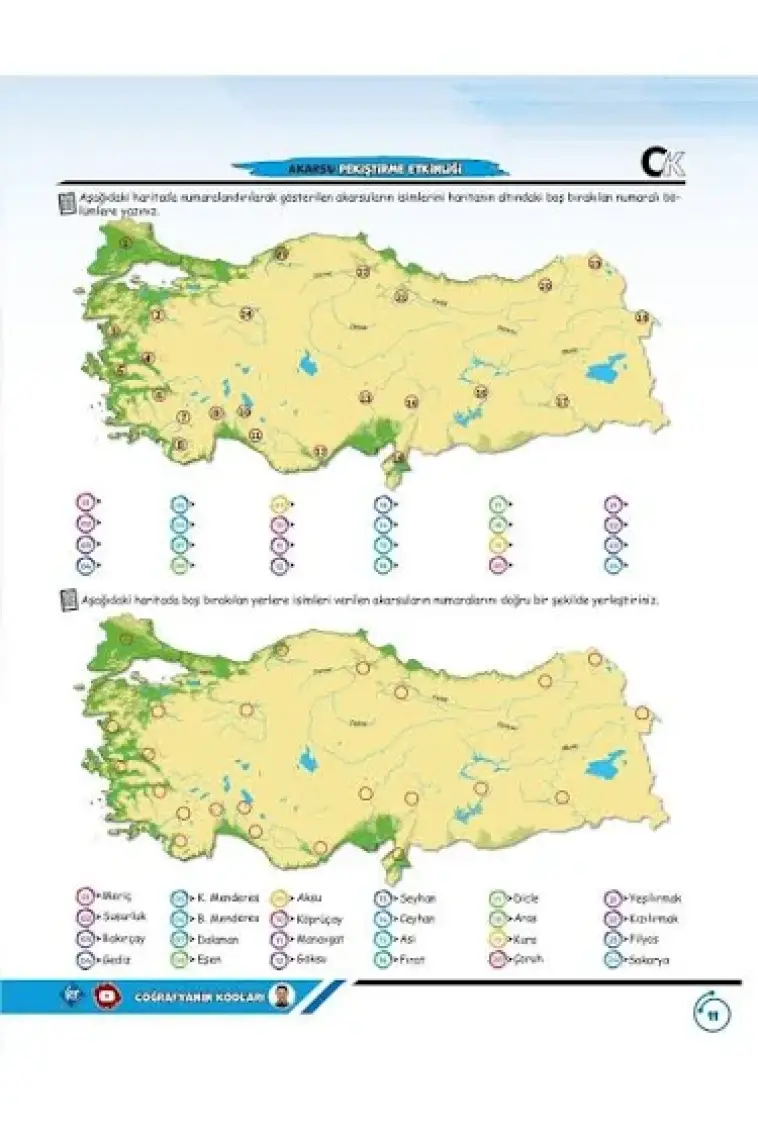 Kr Akademi Yayınları Coğrafyanın Kodları Türkiye Haritaları Çalışma Defteri (Tüm Sınavlar Için)Akademi