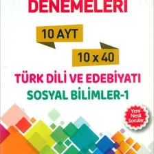 Başarıyorum Yayınları Ayt Türk Dili Ve Edebiyatı - Sosyal Bilimler 1 Deneme