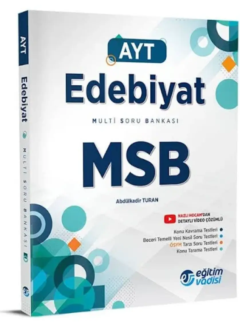 Eğitim Vadisi Yayınları AYT Türk Dili Ve Edebiyatı Modüler Soru Bankası Video Çözümlü